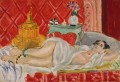 赤のオダリスク・ハーモニー ヌード 1926 年 抽象的フォービズム アンリ・マティス